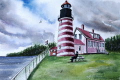West Quoddy Head Lighthouse, Lubec, Maine