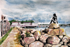 Eastport Nerida mermaid statue, Maine