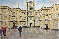 Bodleian library building, Oxford, England